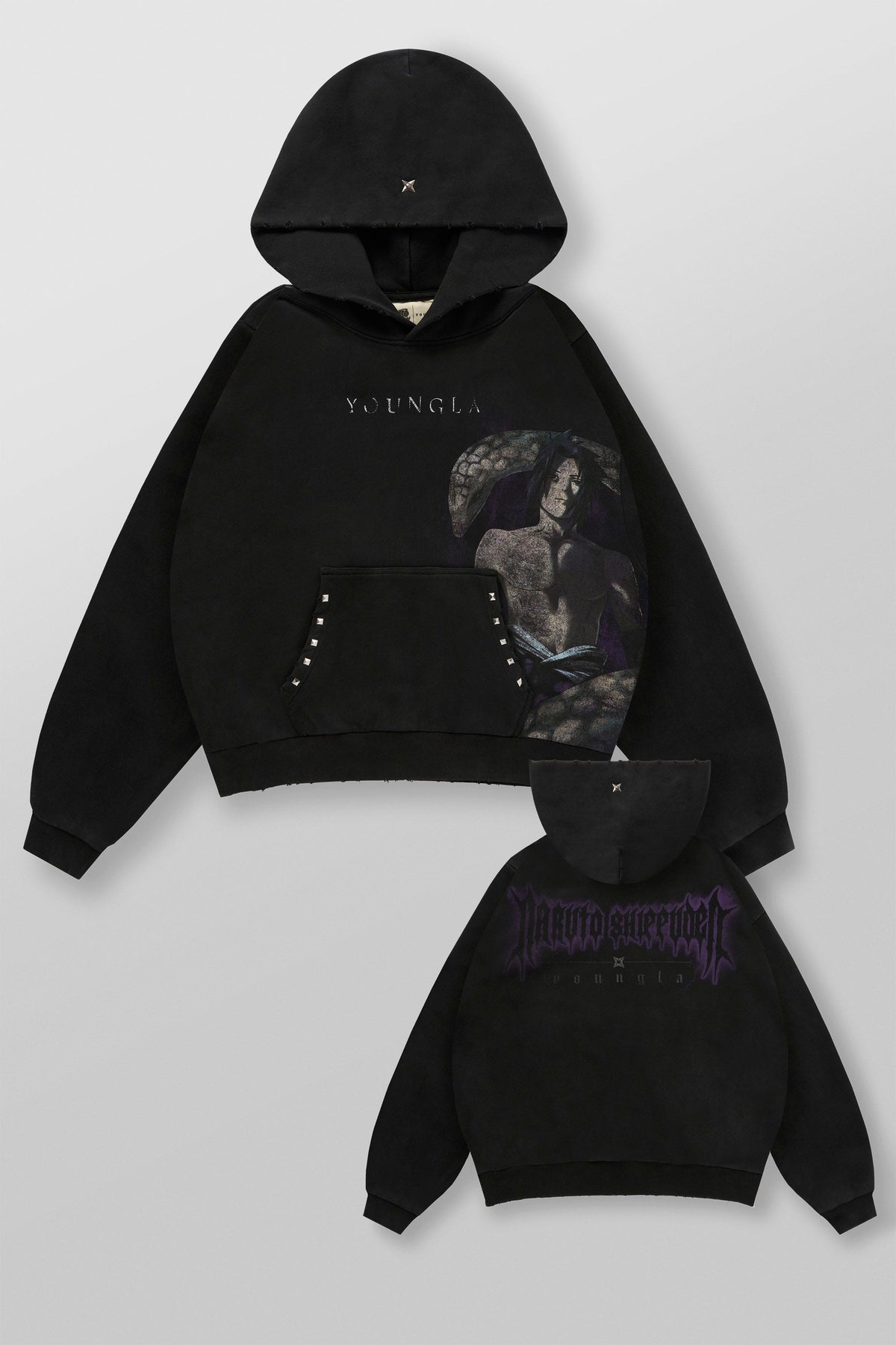 YoungLA Naruto Stud Artwork Hoodies
