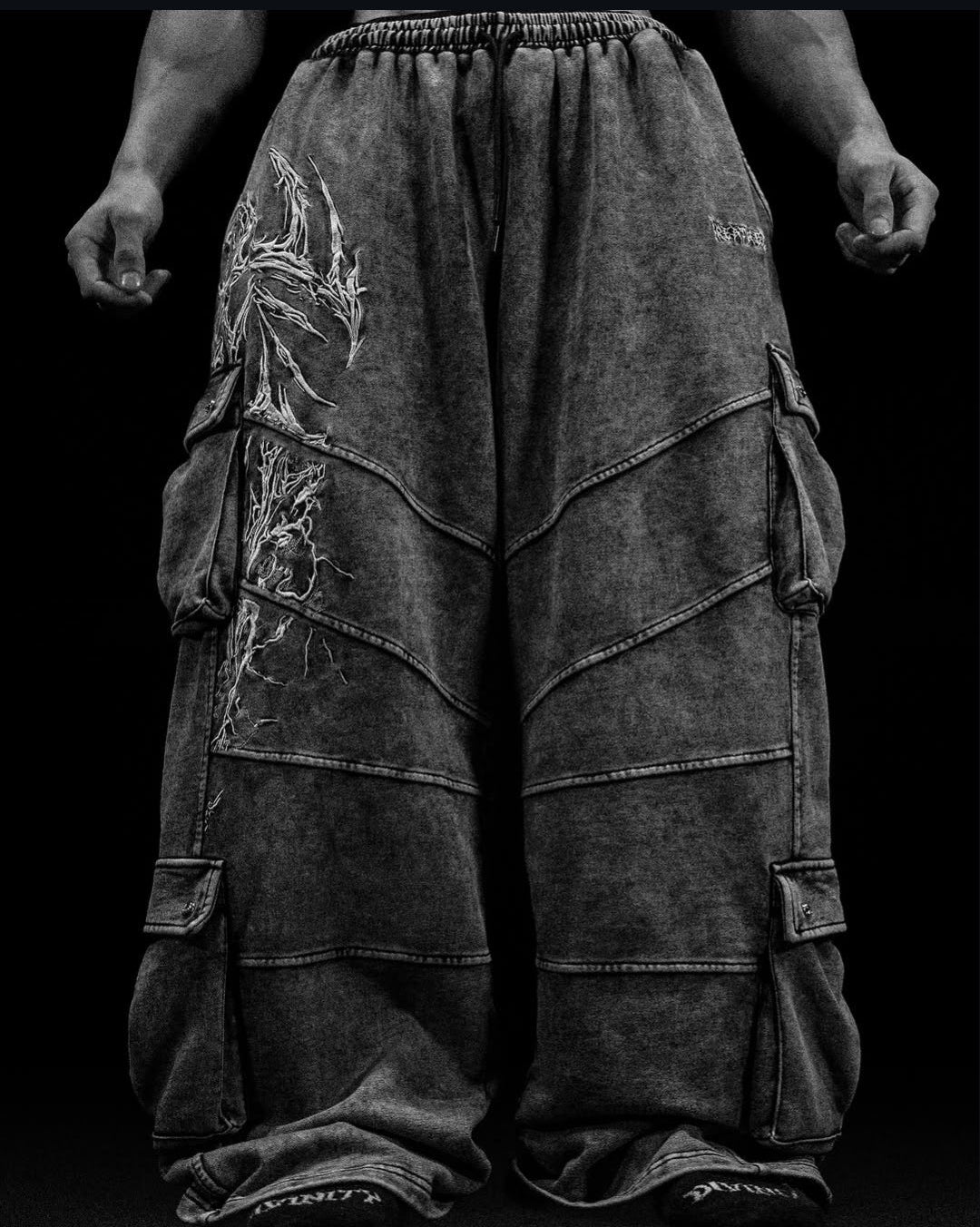Breathedivinity Embroidered Tactical Sweats Cafe Gray