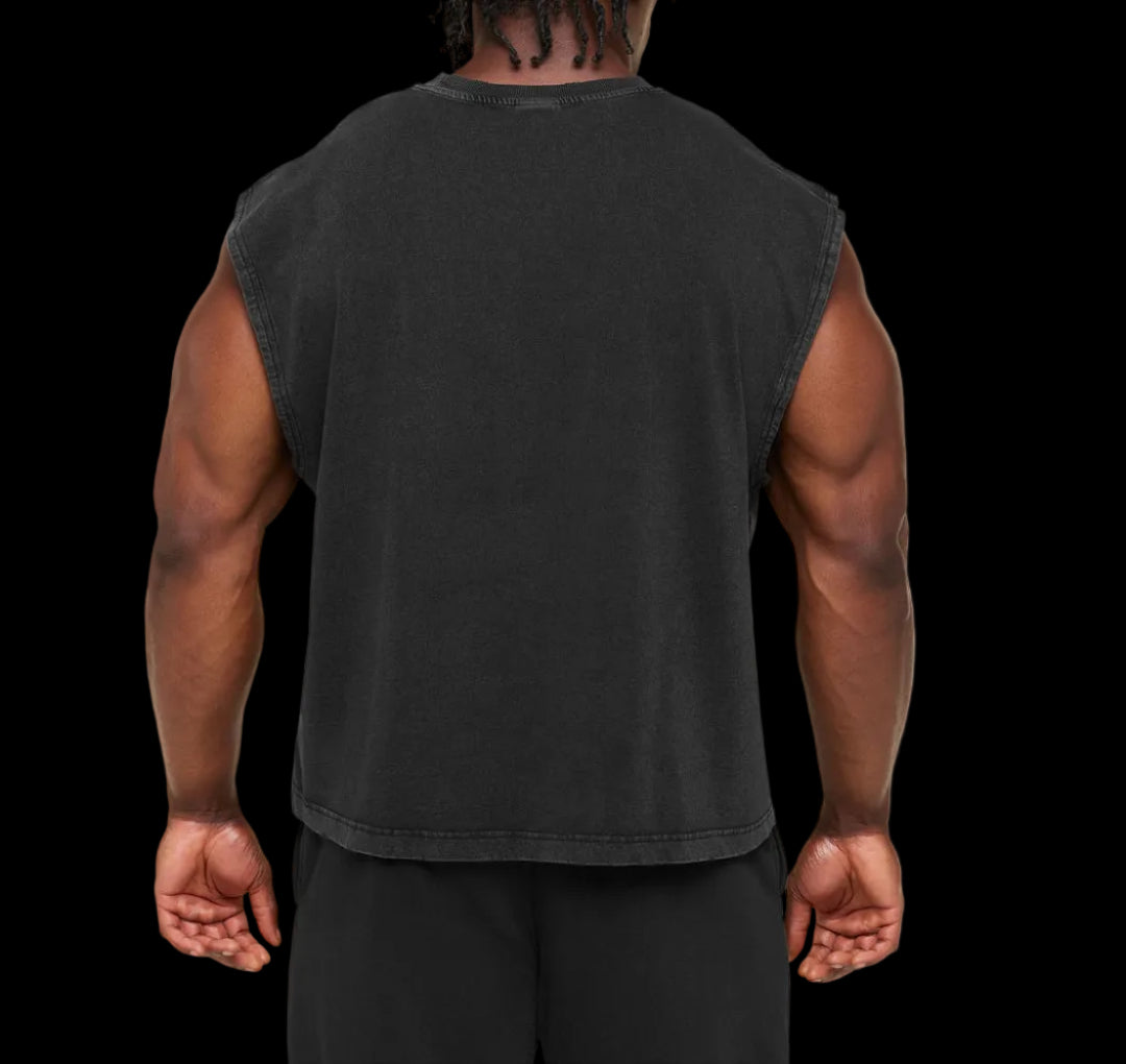Gymshark Vintage Legacy Tank - Black/Wash