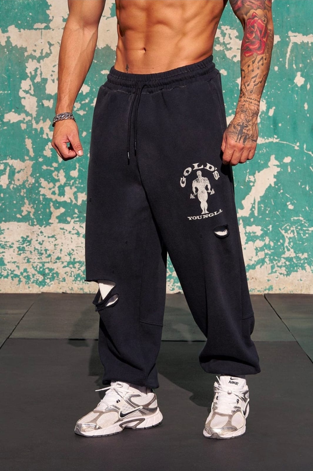 YoungLA Gold's Iron Legacy Layered Joggers