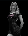 Breathedivinity Womens Void Tech Regalía Open Back Bodysuit Pink