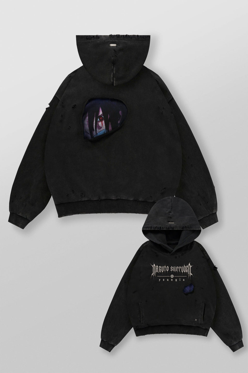 YoungLA Naruto Peek Through Hoodies