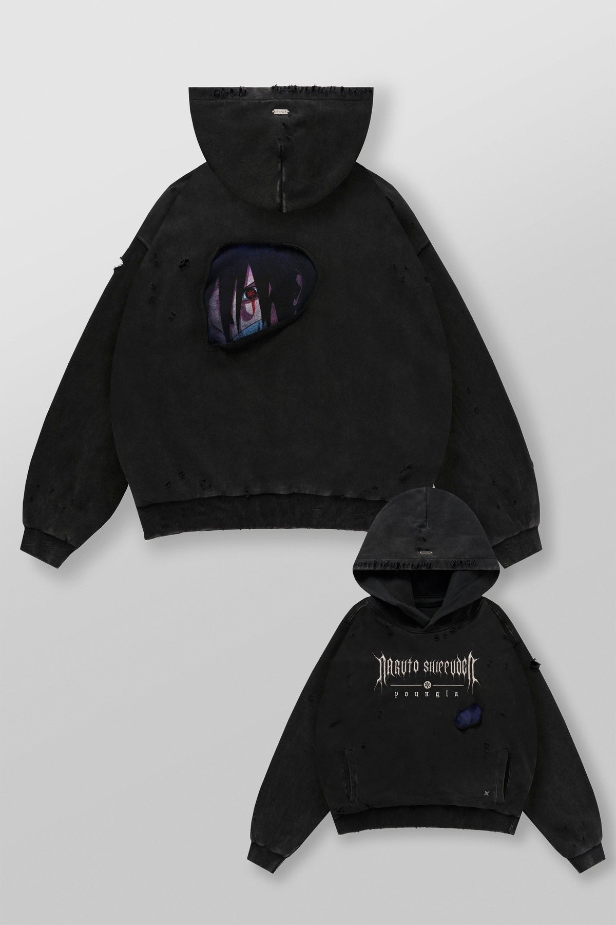 YoungLA Naruto Peek Through Hoodies