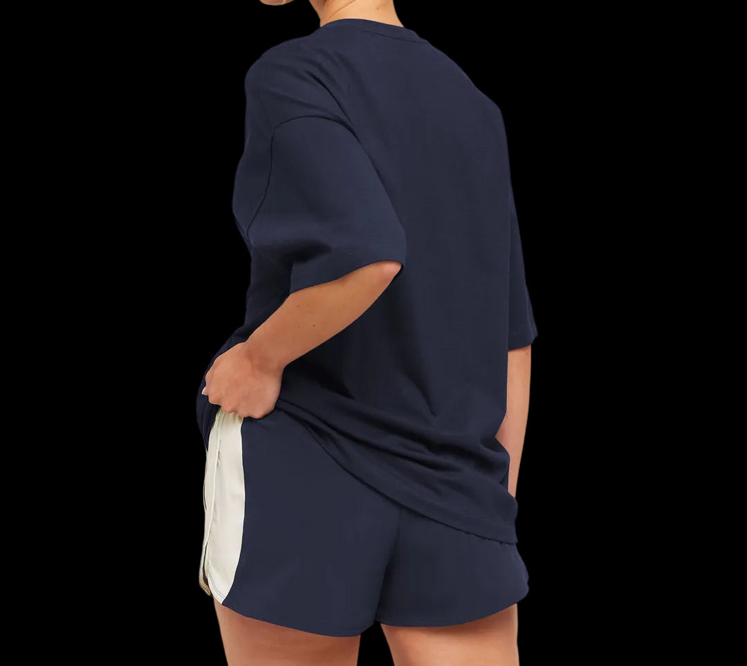 Gymshark Cosy Luxe Campus T-Shirt Blue