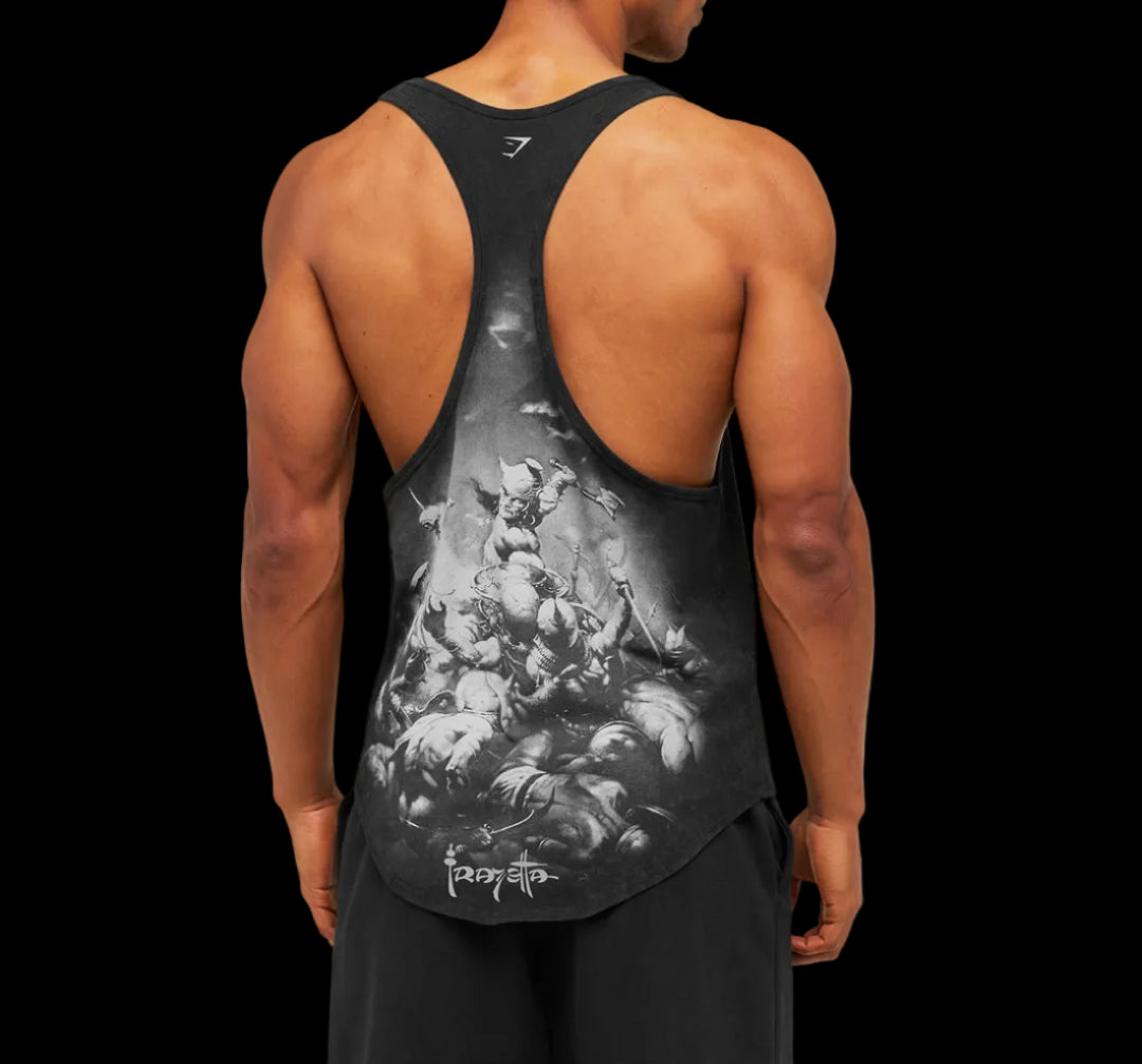 Gymshark x Frazetta Power Stringer - Black