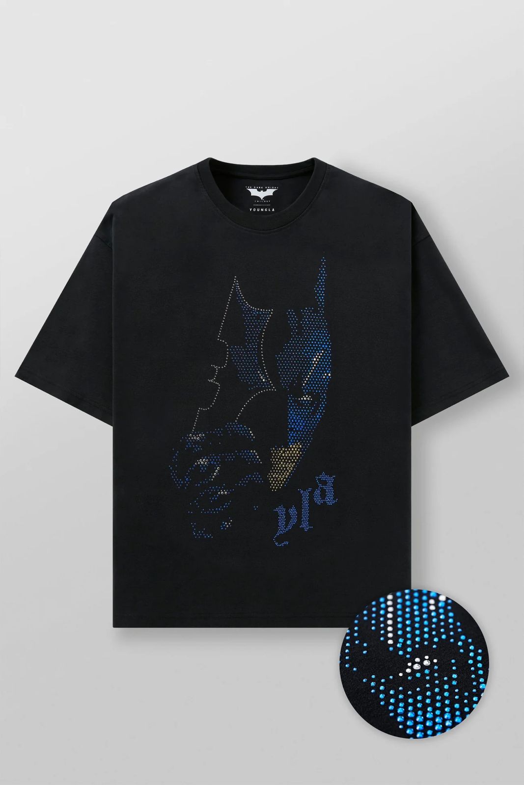 YoungLA Batman Rhinestone Tees V4