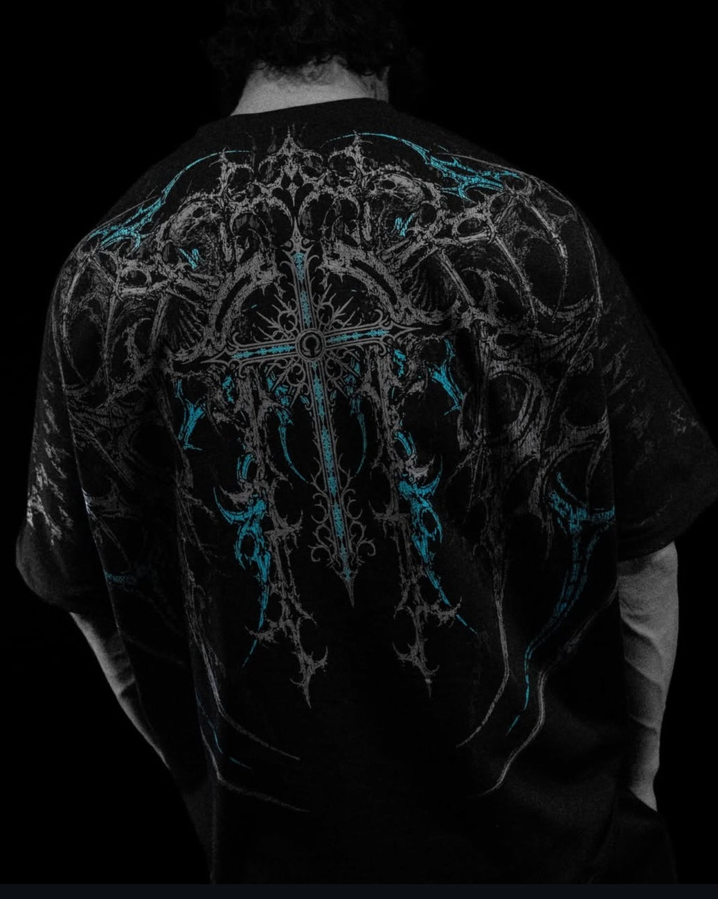 Breathedivinity Atonement Oversized T-shirt Blue