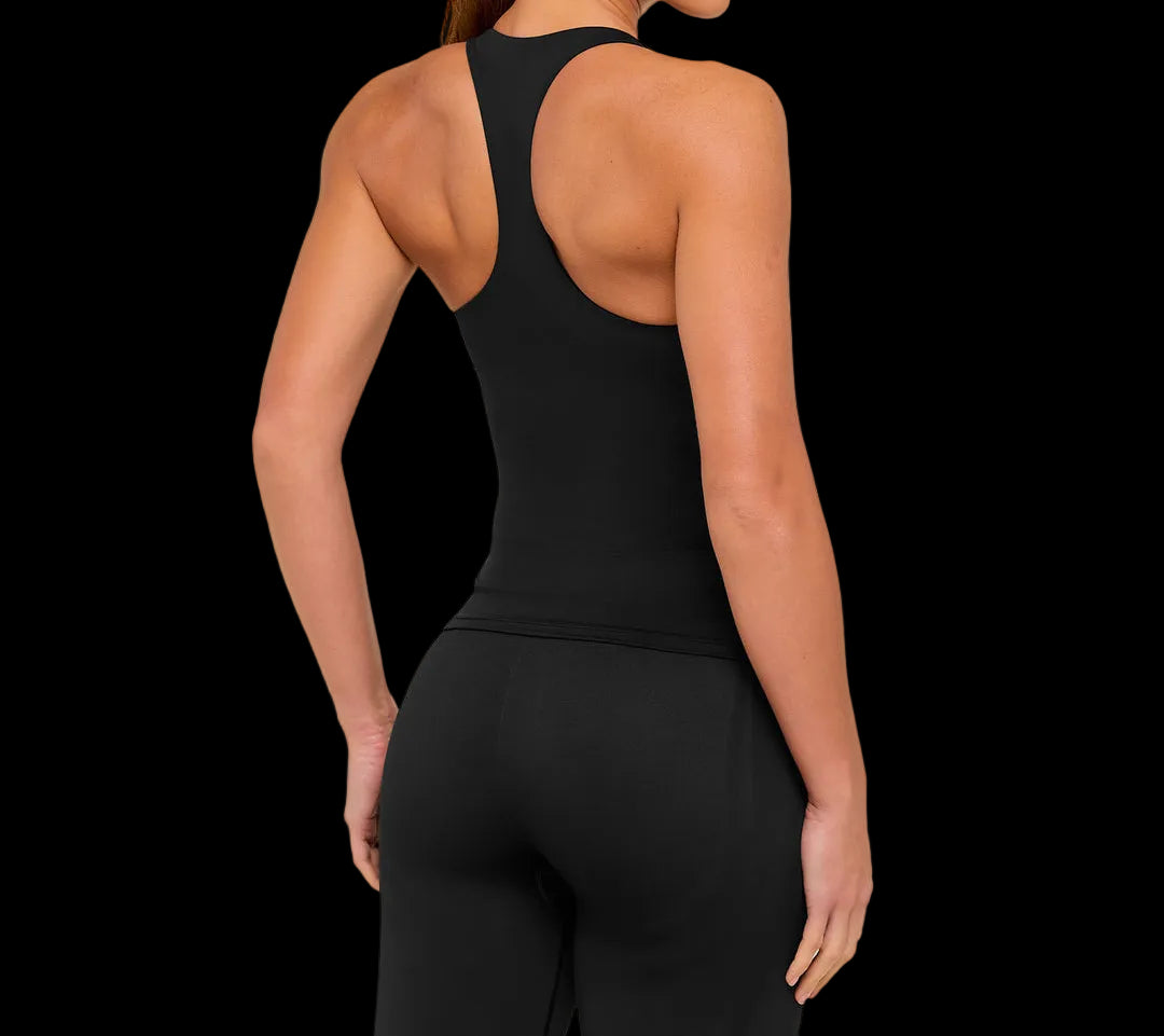Gymshark Everyday Racer Back Tank with Shelf - Black