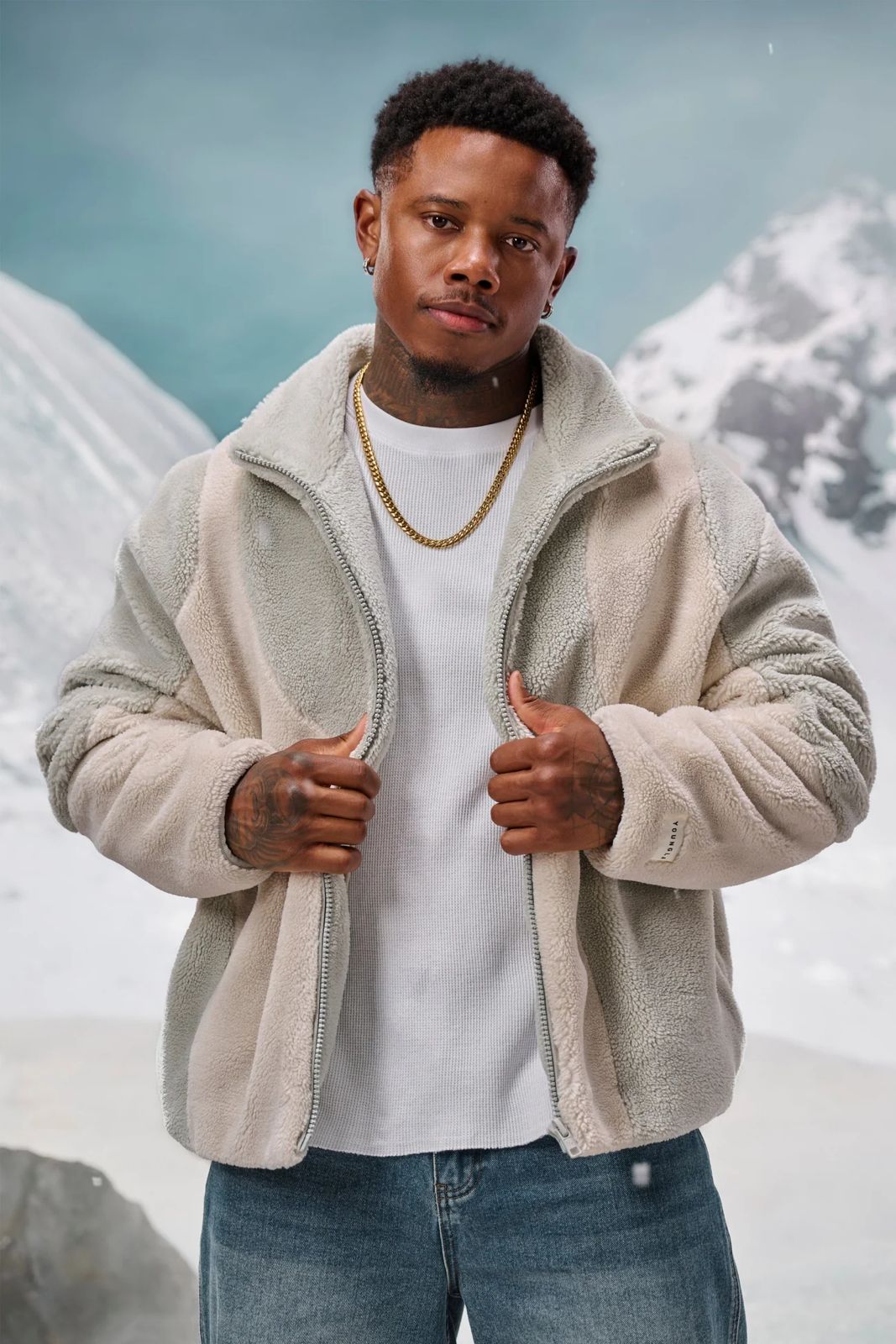 YoungLA Fuzzy Teddy Jackets Off