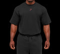 Gymshark power Tshirt Black/Conditioning Red