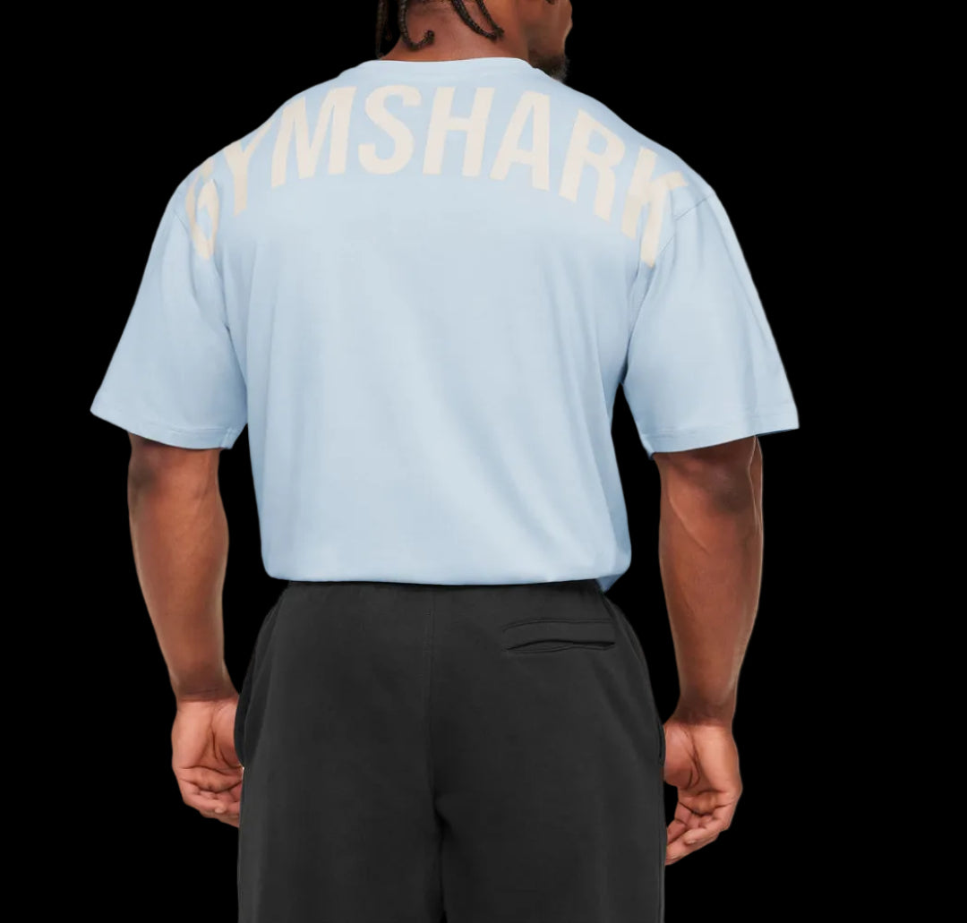Gymshark Power T-Shirt - Chilled Blue