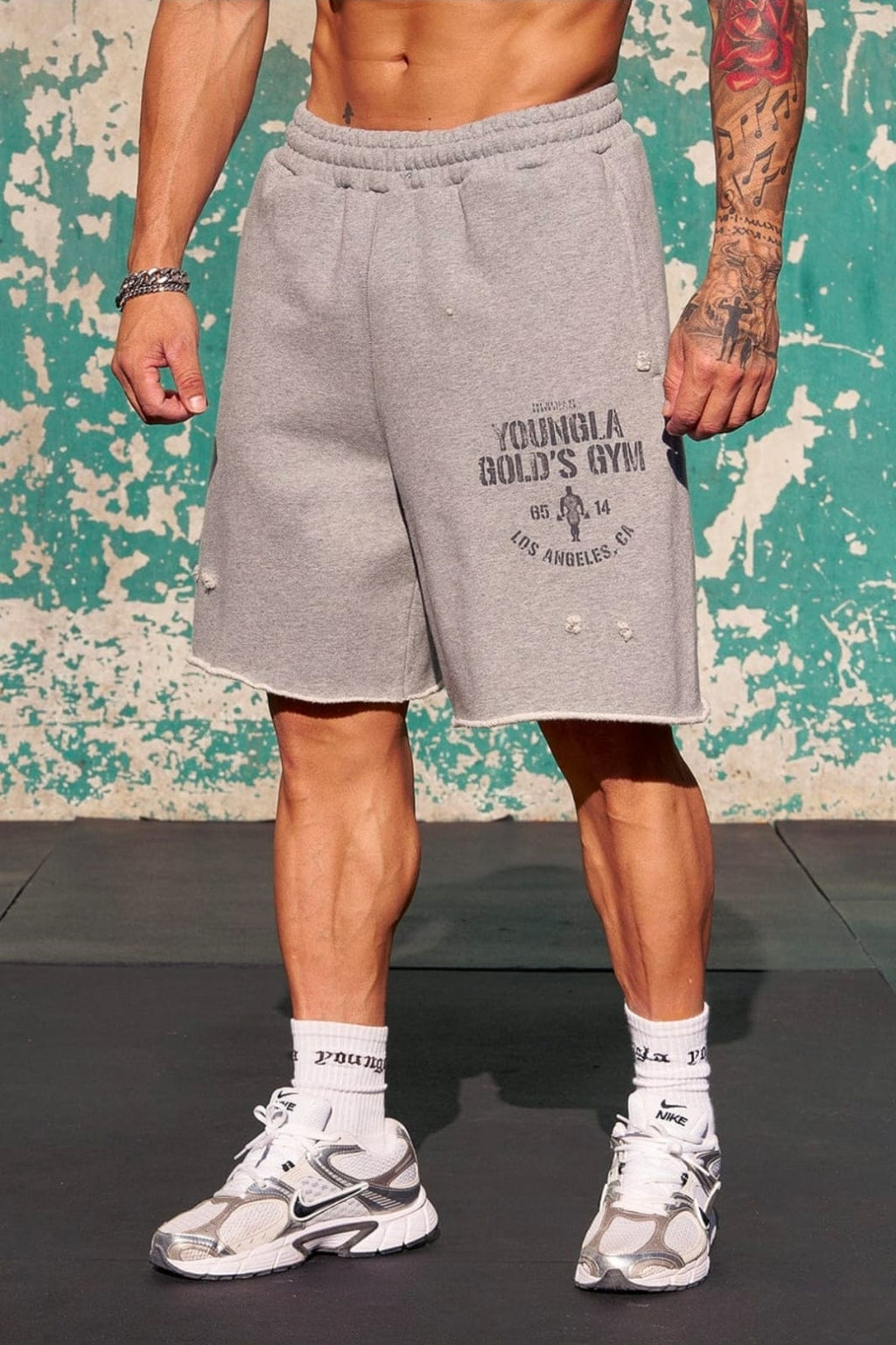 YoungLA Gold's Iron Legacy Shorts
