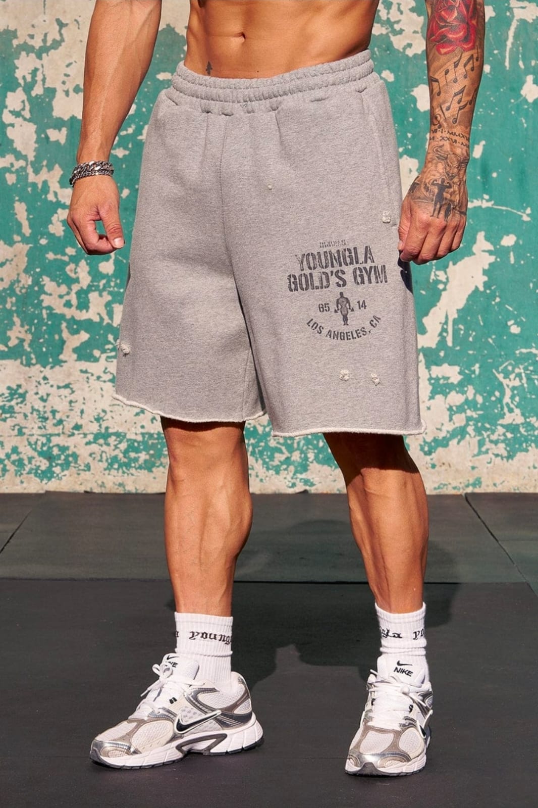 YoungLA Gold's Iron Legacy Shorts