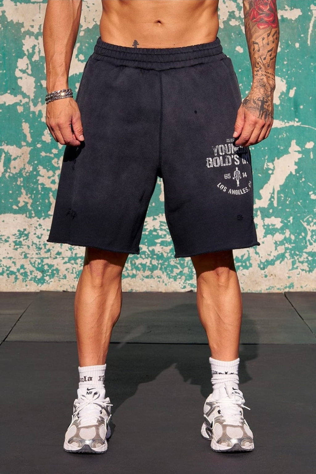 YoungLA Gold's Iron Legacy Shorts