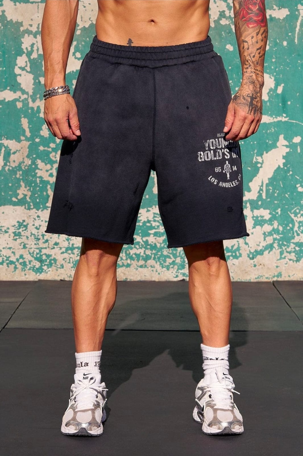 YoungLA Gold's Iron Legacy Shorts