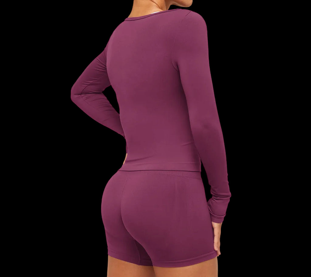 Gymshark Everyday Seamless Wide Neck Long Sleeve Top