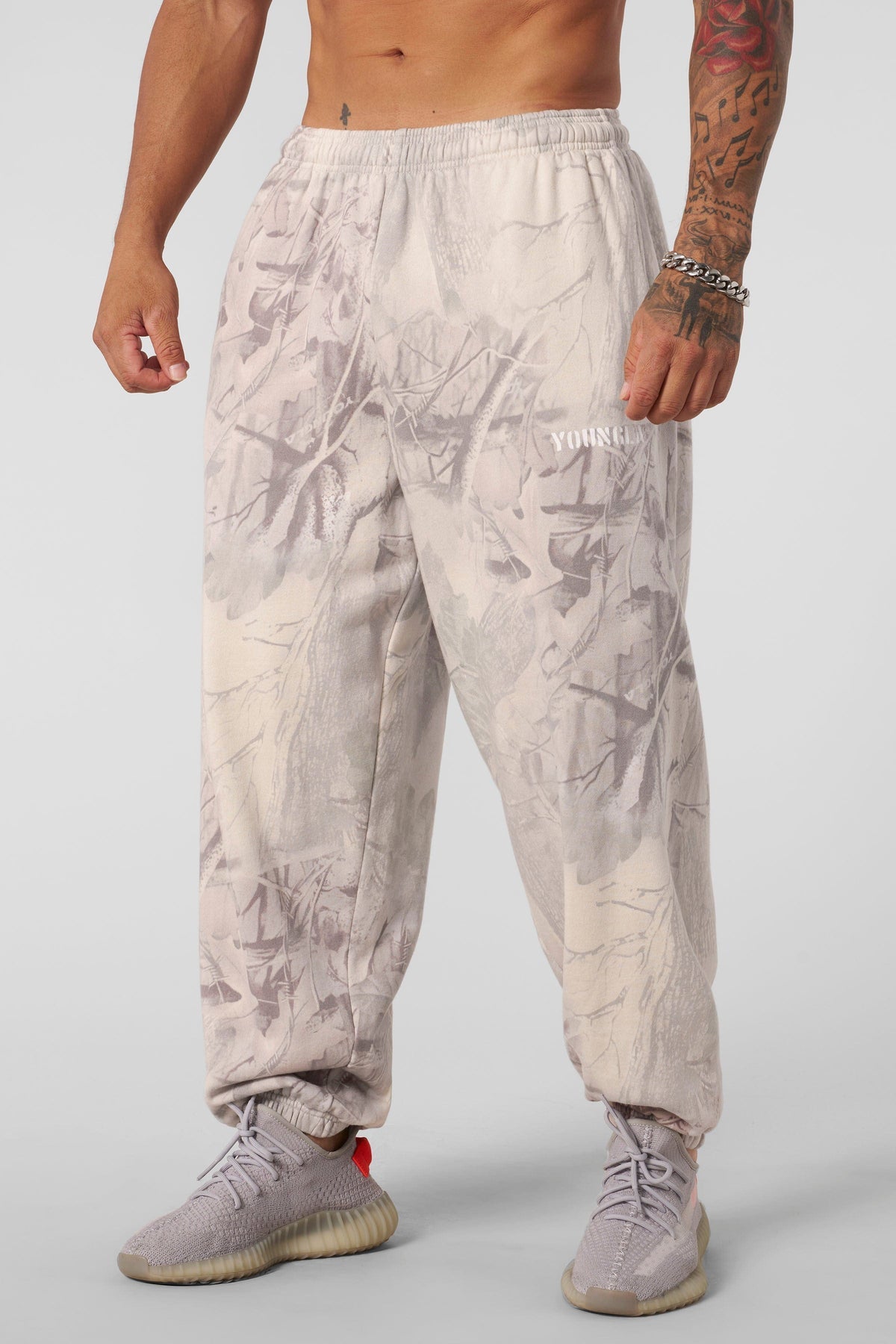 YoungLA Tree Camo Collection - Baggy Joggers Dessert