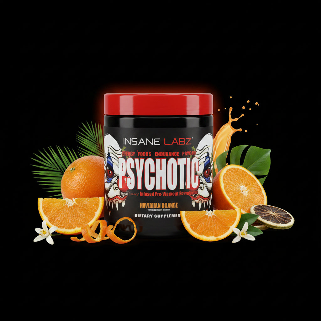 Psychotic Pre Workout Hawaiian Orange 35 serv