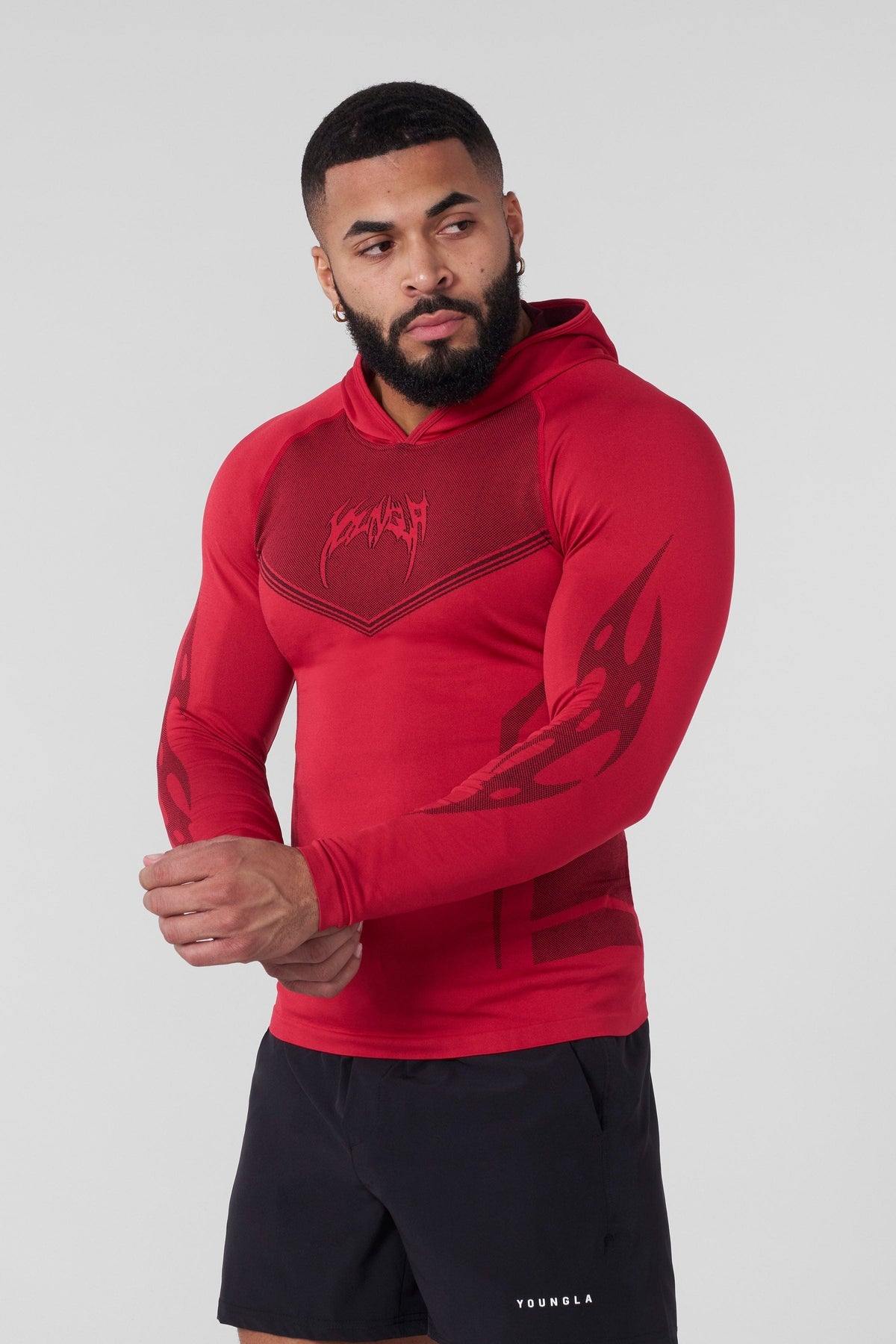 YoungLA Warrior Compression Hoodies Roja