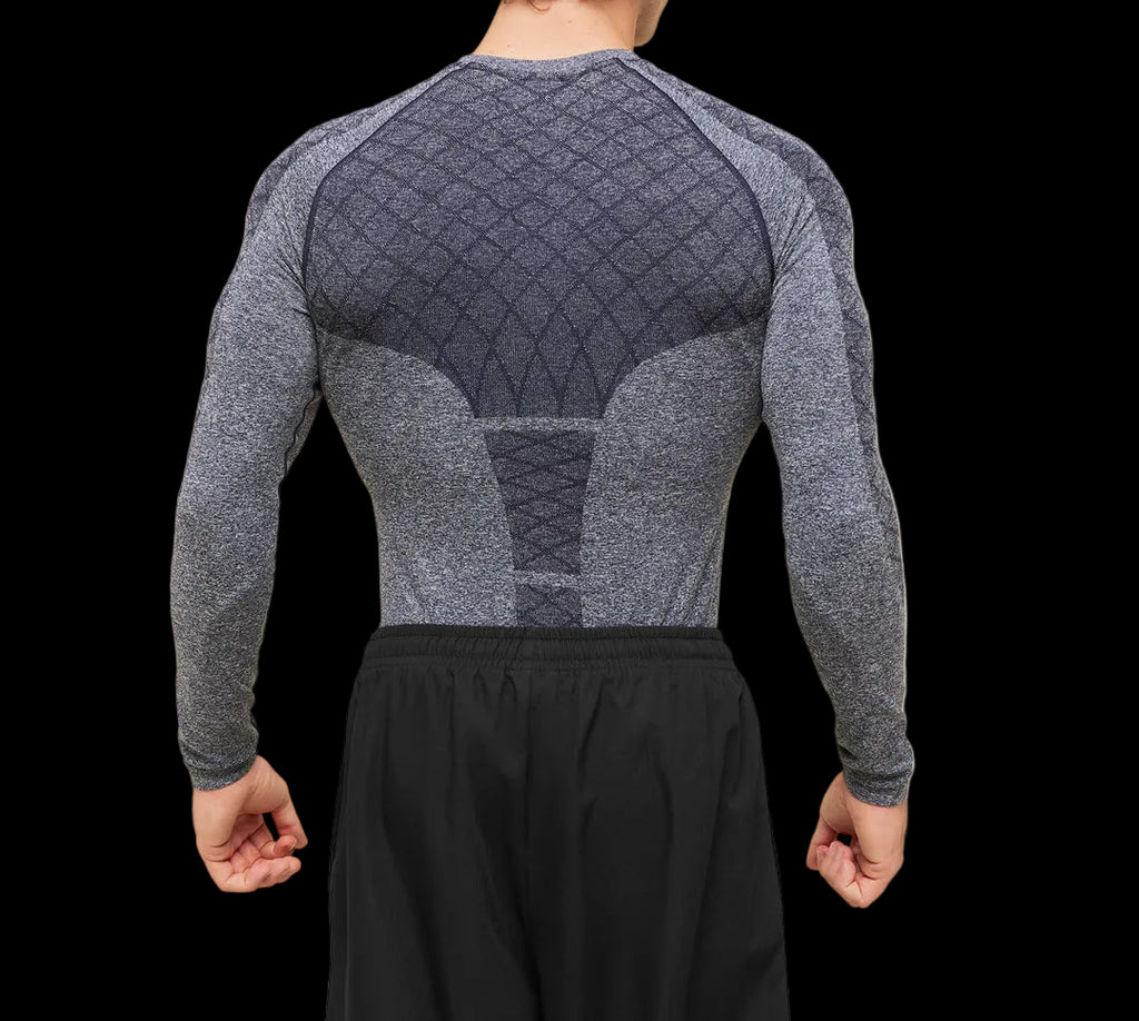 Gymshark Devant Seamless Long Sleeve T-Shirt Blue
