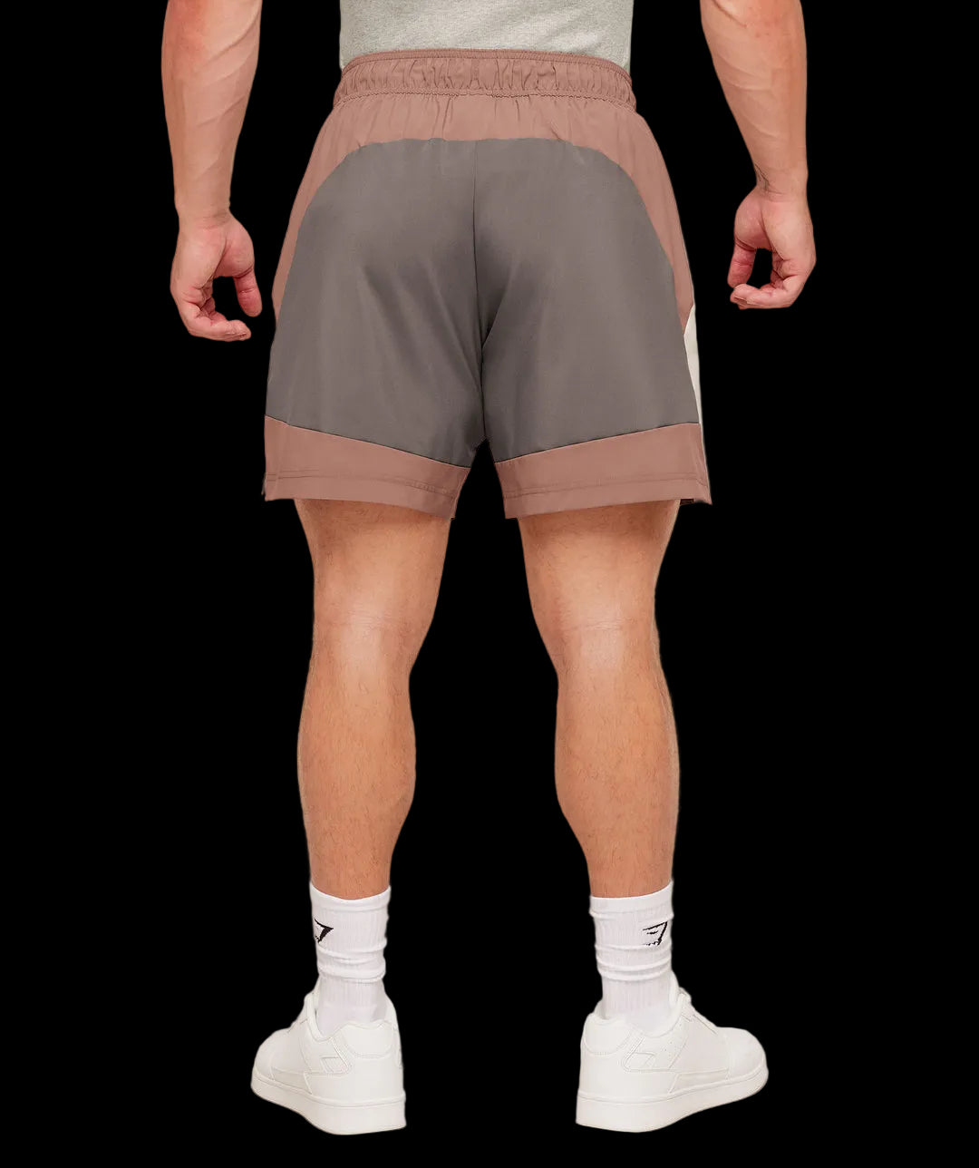Gymshark Collegiate Tech Shorts - Taupe Brown