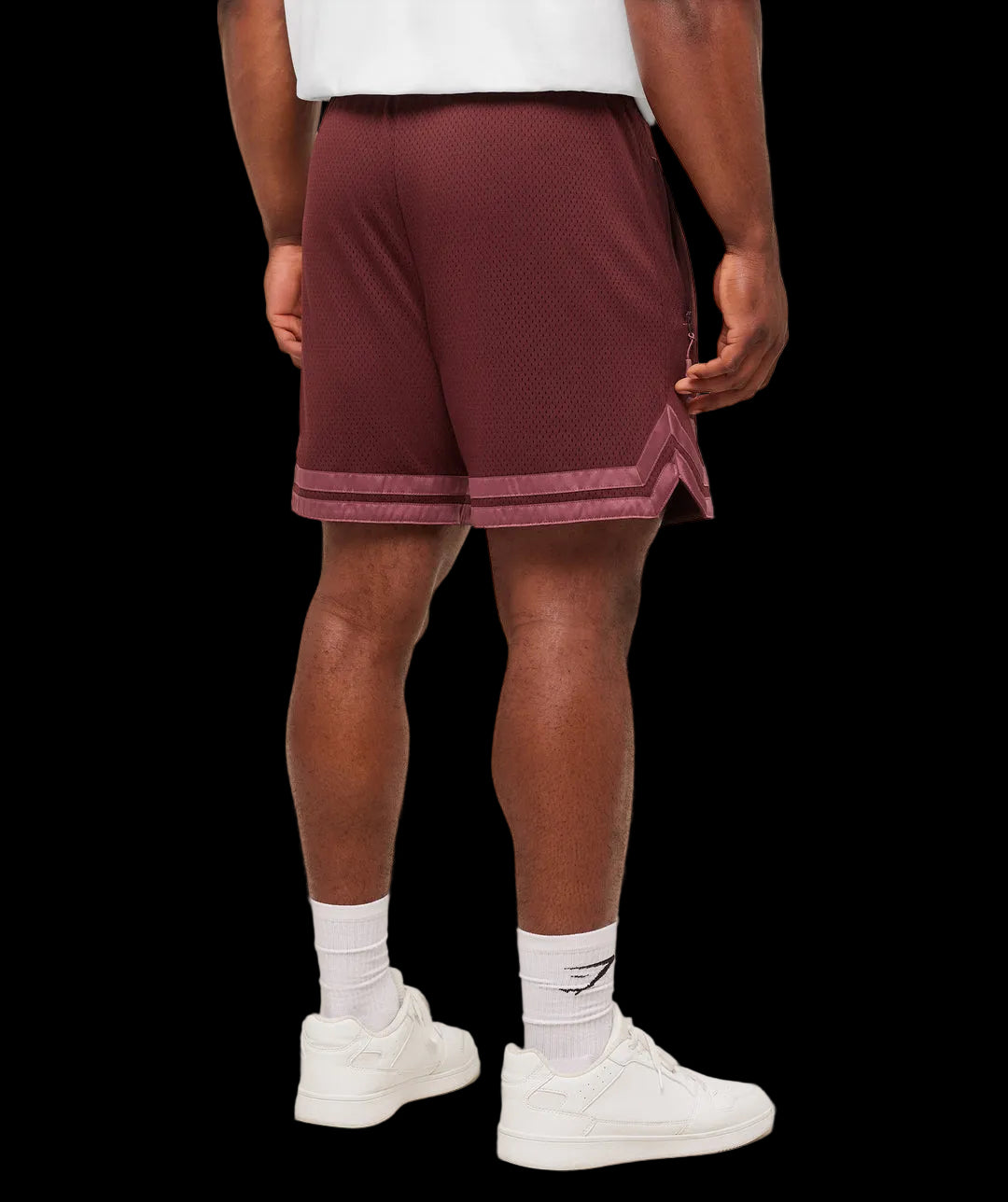 Gymshark Varsity Mesh Shorts Fich Maroon