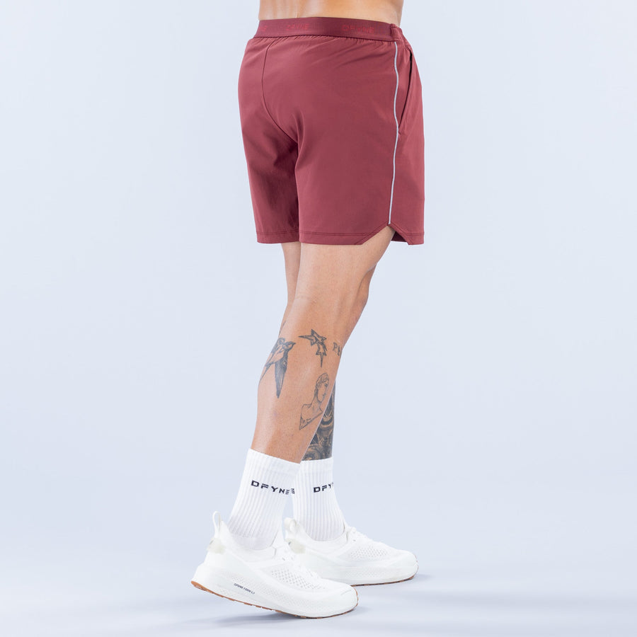 DFYNE Charge Training Shorts | 6" Burgundy