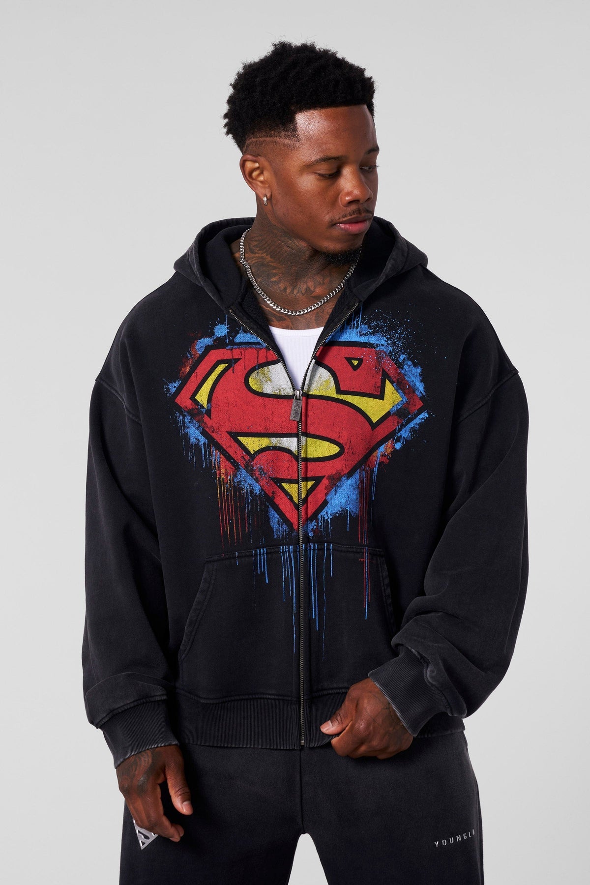 YoungLA Superman Drip Zip-Ups