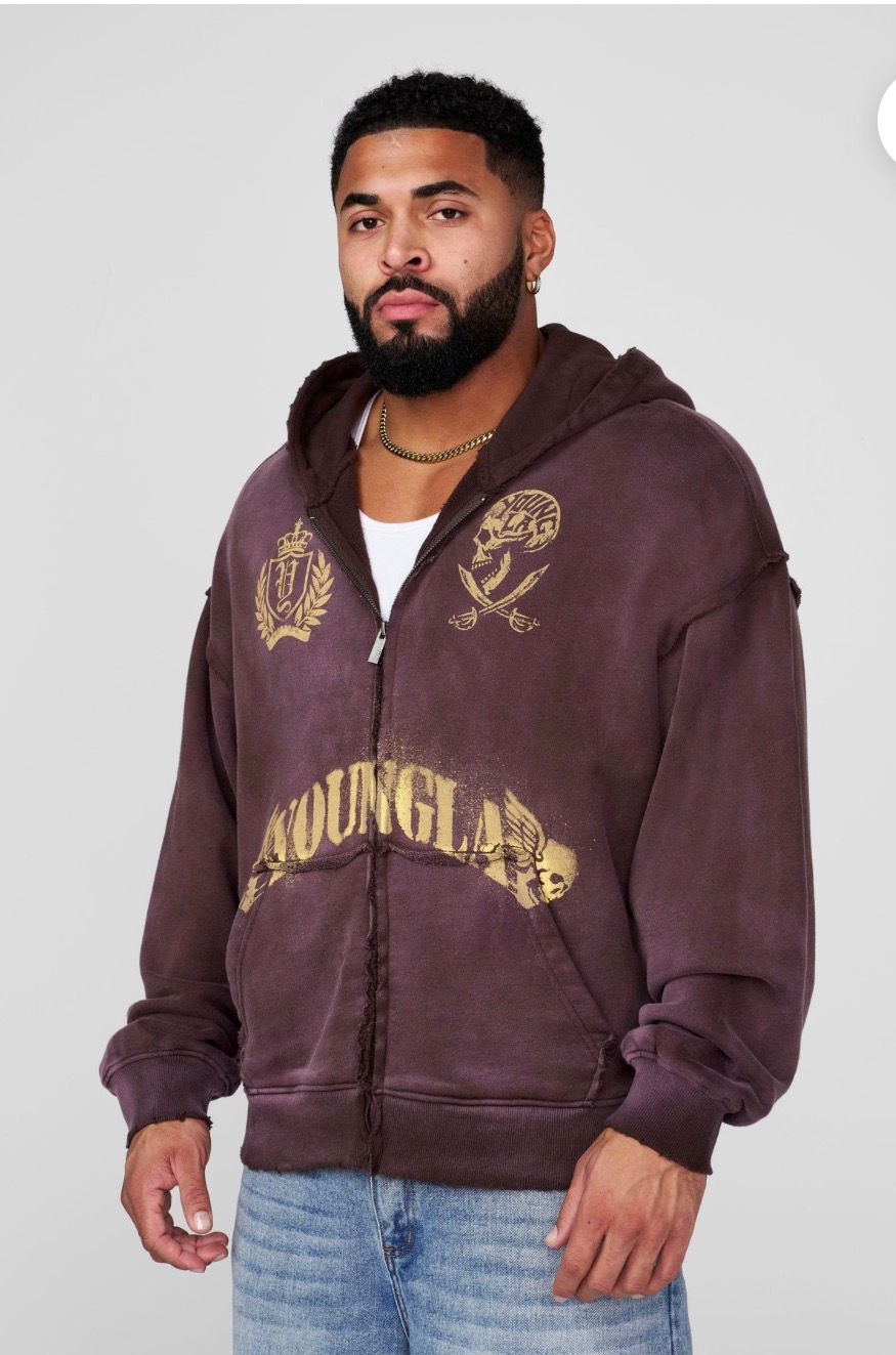 YoungLA Gosth Zip UP Hoodie