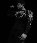Breathedivinity Void Tech Fallen Knight Longsleeves Compression White