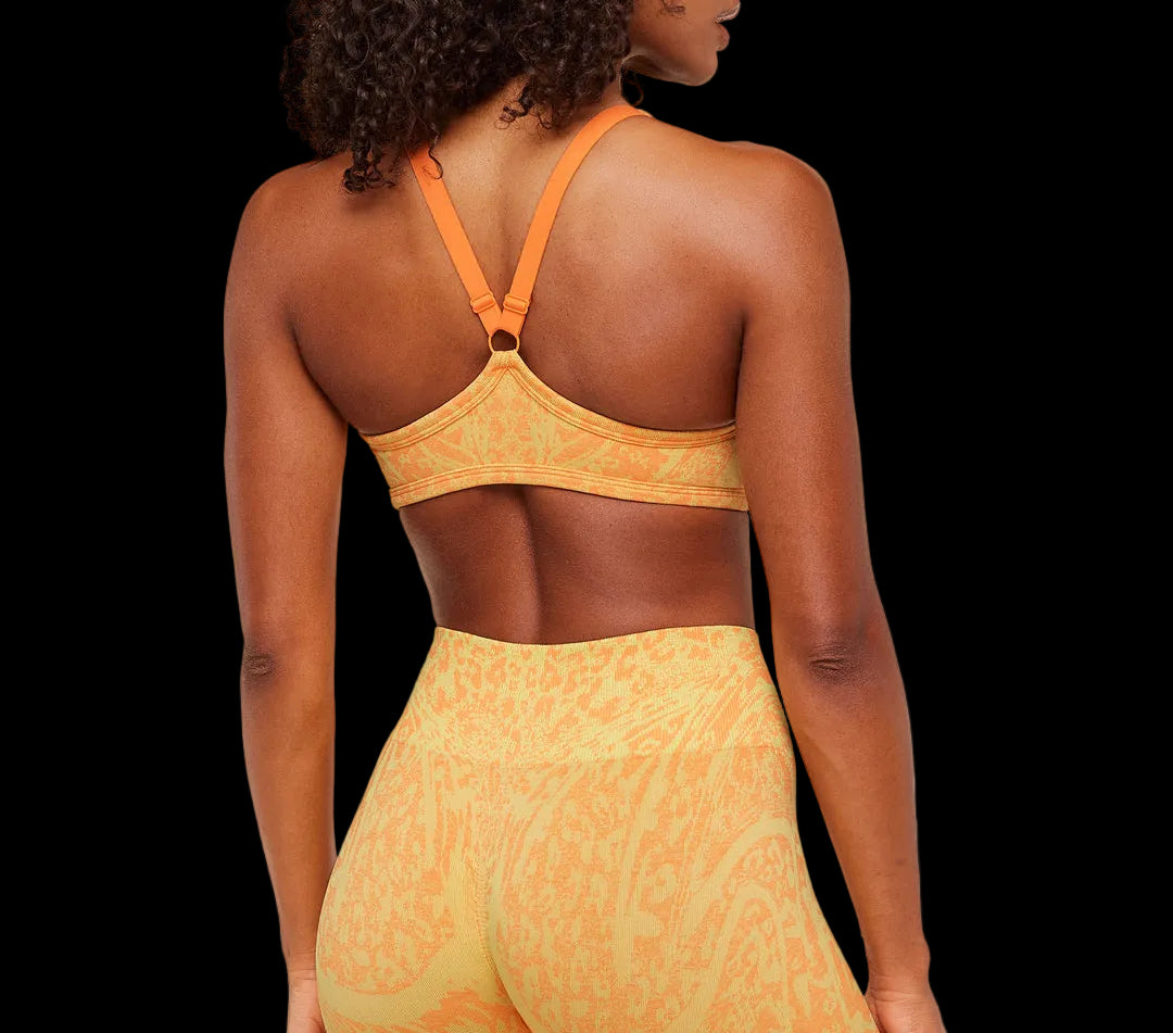 Gymshark Adapt Animal X Whitney Sports Bra Sorbet Yellow