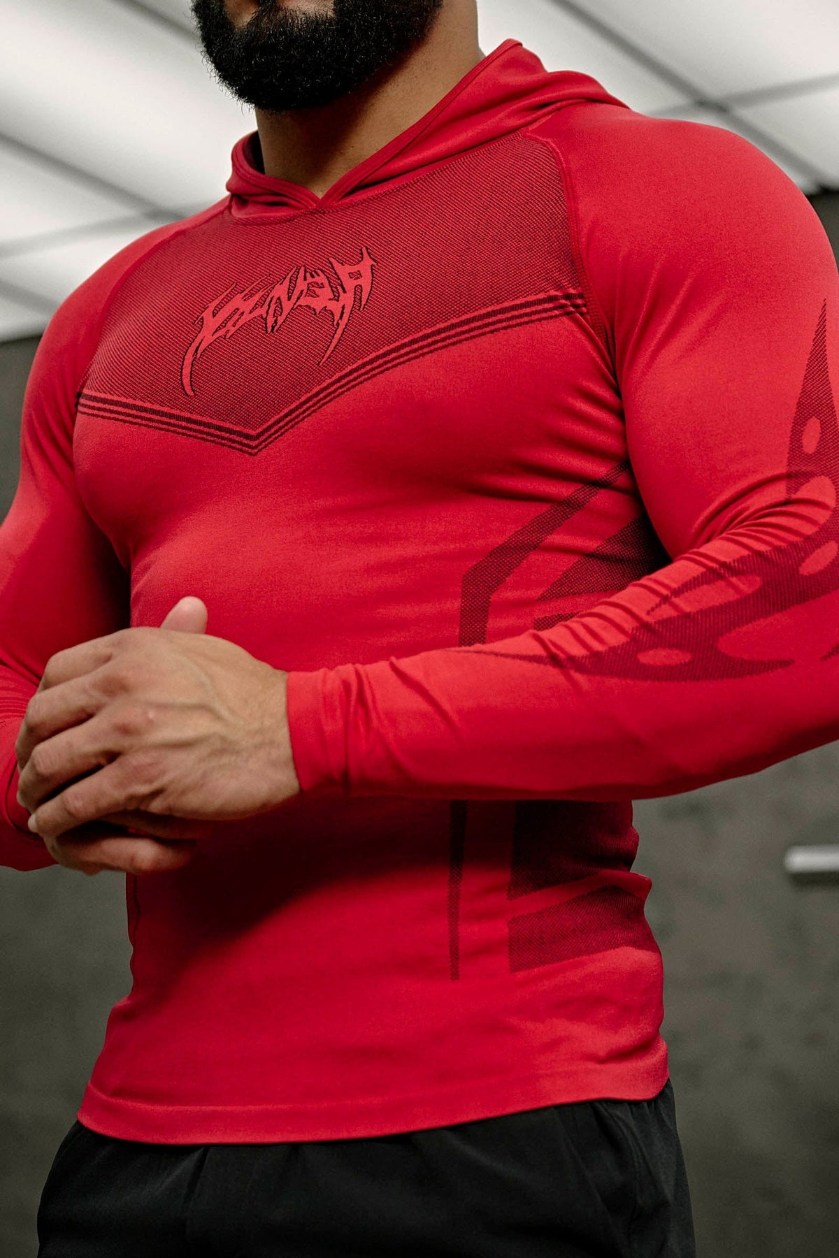 YoungLA Warrior Compression Hoodies Roja