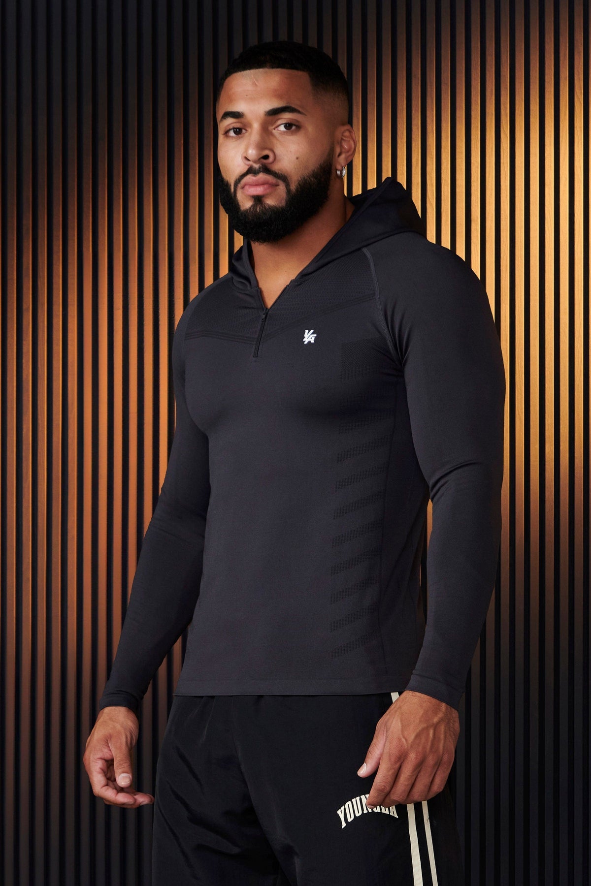 YoungLA SuperVillian Compression Hoodie - Charcoal