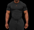 Gymshark Element Baselayer T-Shirt - Black / Nutmeg Orange