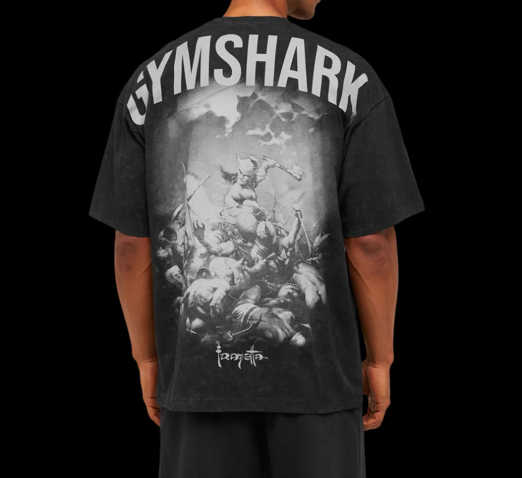 Gymshark x Frazetta Power T-Shirt - Black