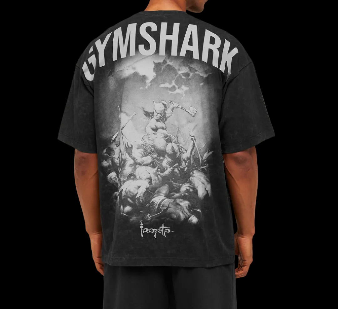 Gymshark x Frazetta Power T-Shirt - Black