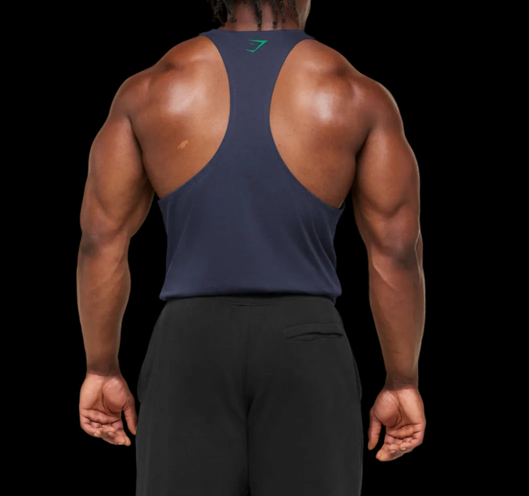 Gymshark Power Stringer - Heavy Blue/Track