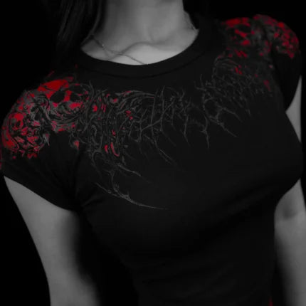 Breathedivinity Soul Thorn Cropped Baby Tee