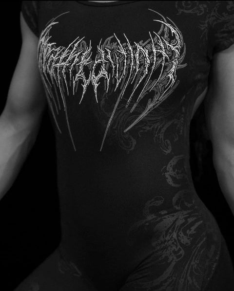 Breathedivinity Womens Void Tech™ Boneveil Open Back Bodysuit