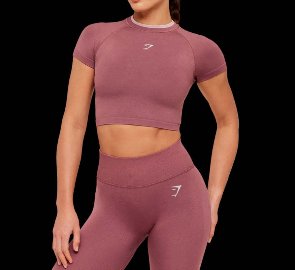 Gymshark Interval Seamless Short Sleeve Crop Top