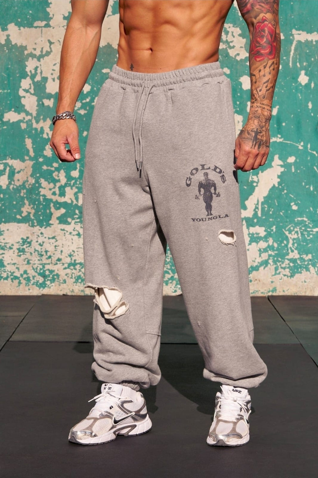 YoungLA Gold's Iron Legacy Layered Joggers