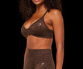 Gymshark Adapt Animal X Whitney Sports Bra Soft Brown
