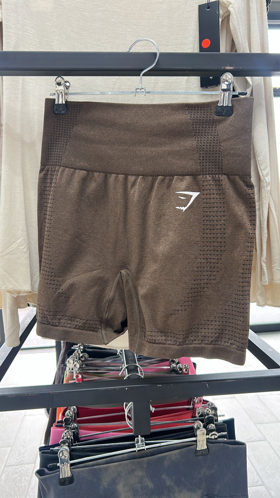 GymShark Vital Shorts Fawn Marl Café