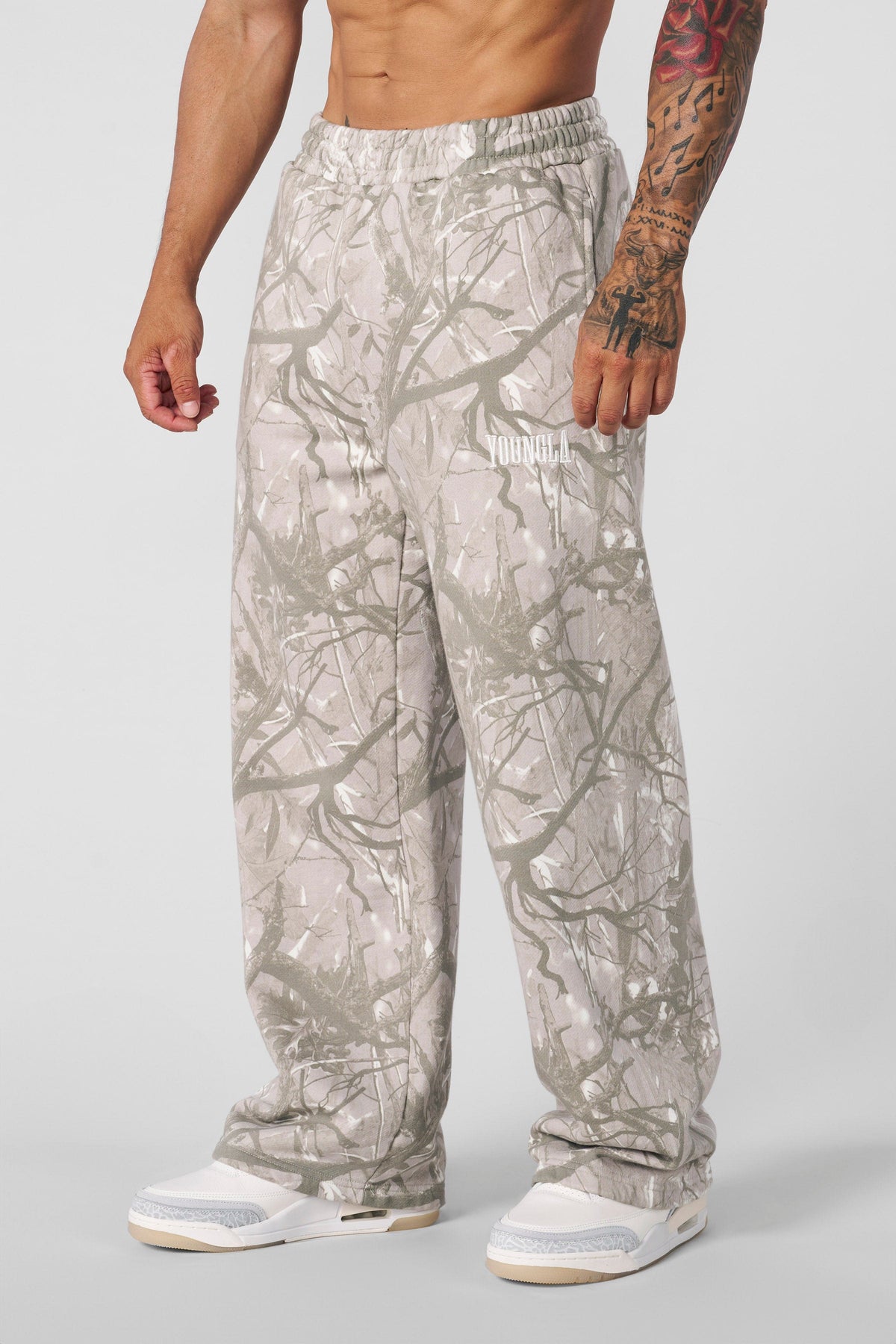 YoungLA Tree Camo Baggy Sweats