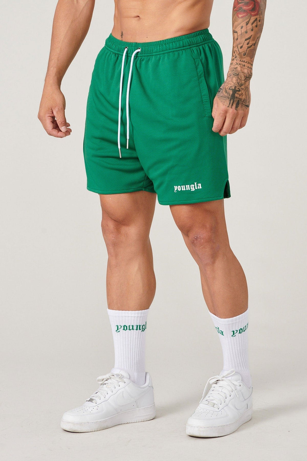 YoungLA Game-Time Shorts Green