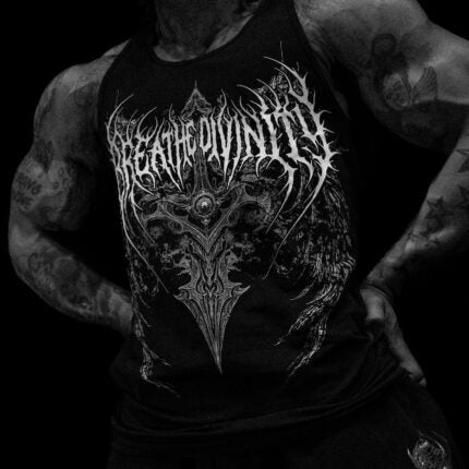 Breathedivinity Resurrected Bodybuilding Stringer Washed