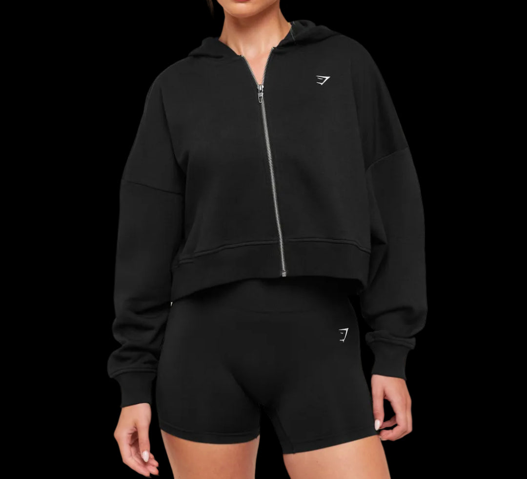 Gymshark Training Oversized Boxy Zip Through