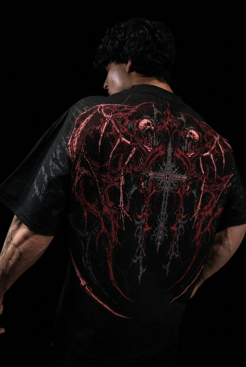 Breathedivinity Atonement Oversized T-shirt Red