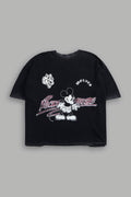 DarcSports Mickey Chopper Premium Raw Hem BoxCut Tee in Black