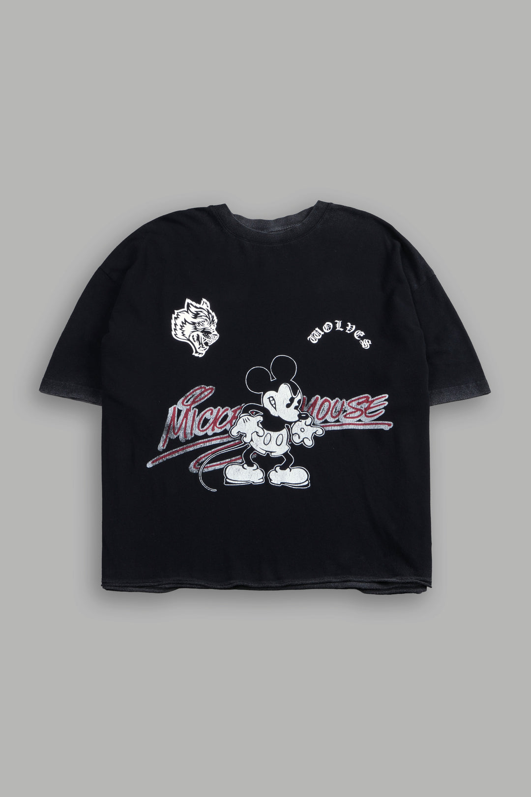 DarcSports Mickey Chopper Premium Raw Hem BoxCut Tee in Black